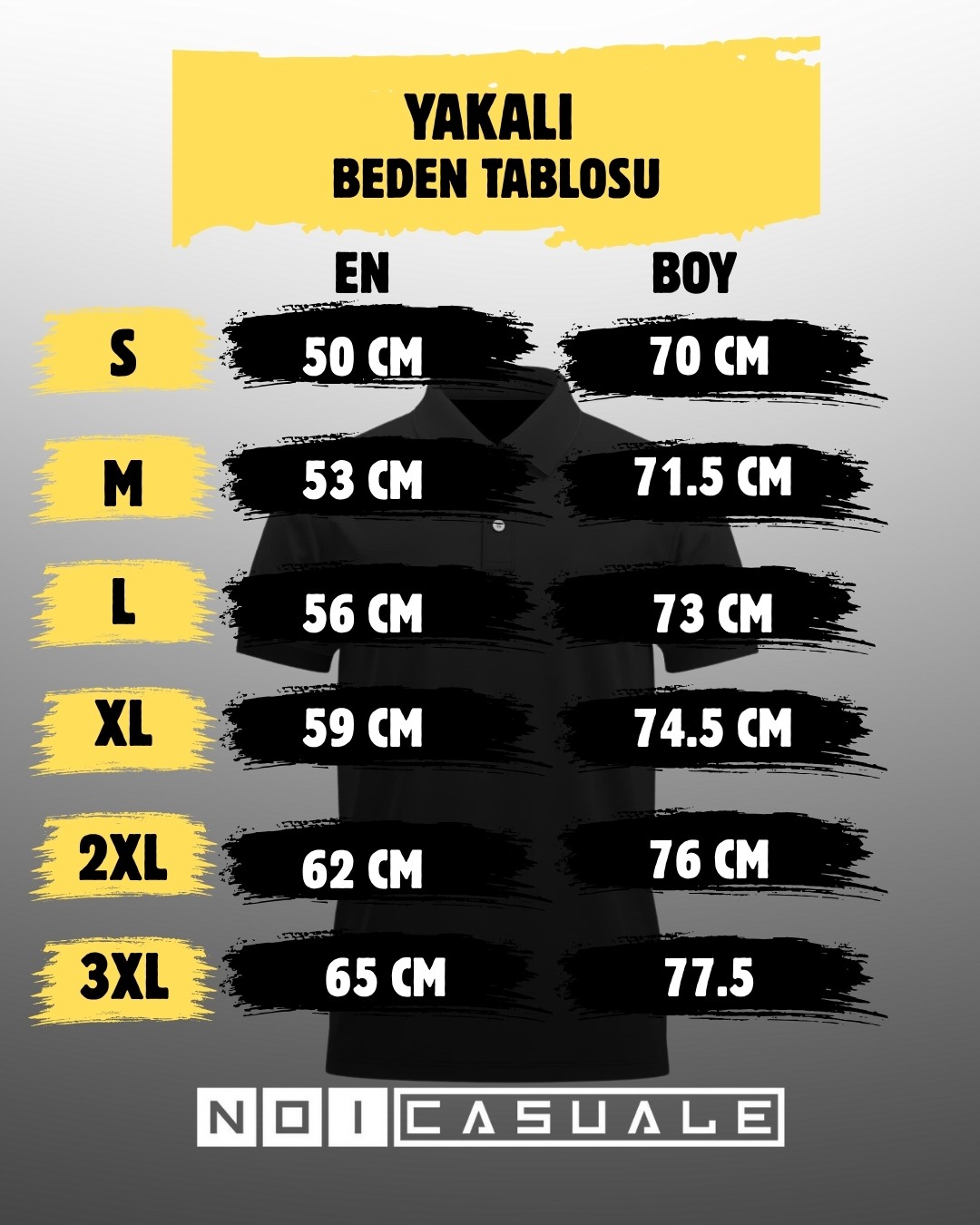 Yakalı Siyah T-Shirt / Outlet