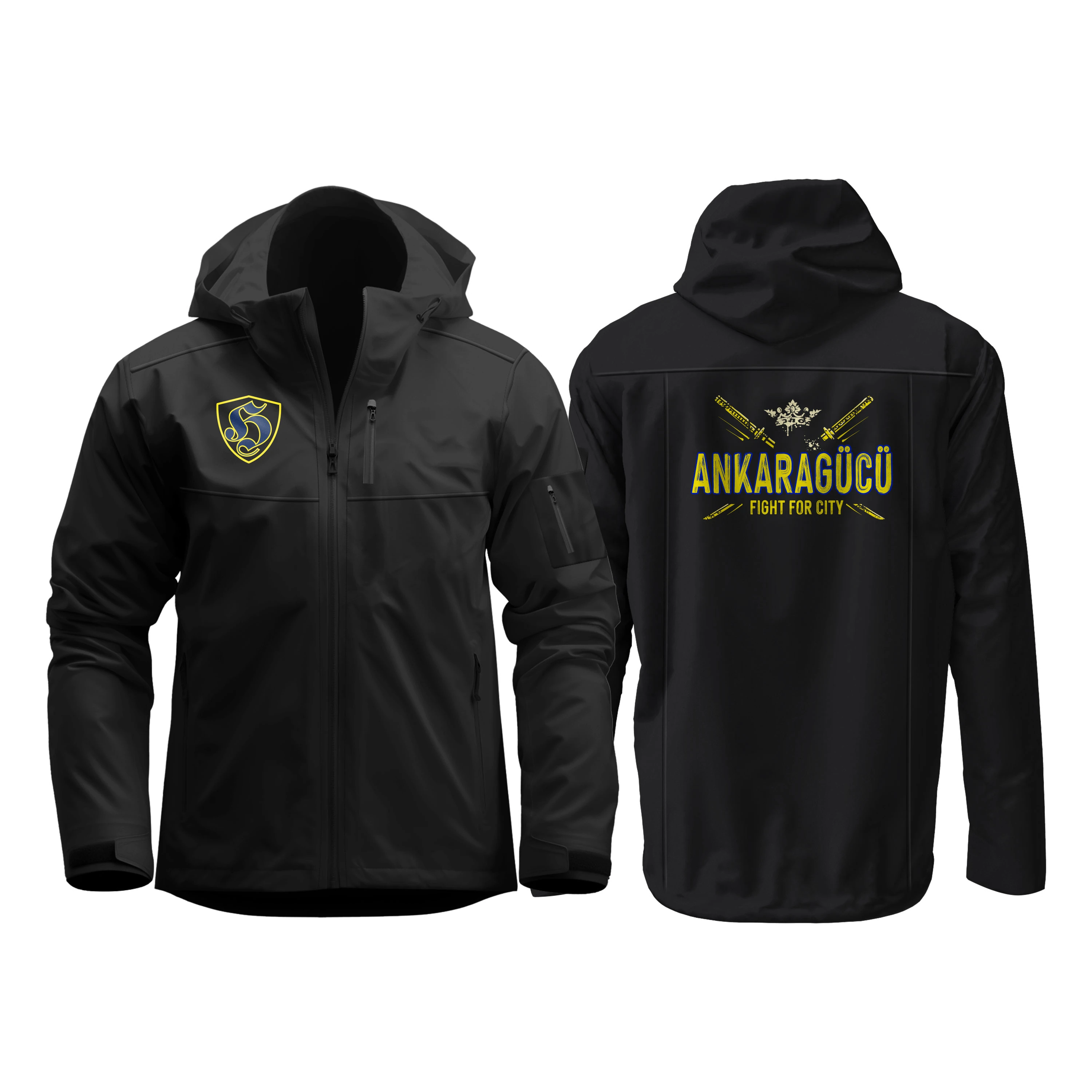Ultras Sarı Lacivert (Ankaragücü Fight For City Sırt Baskılı) Sofsthell Mont