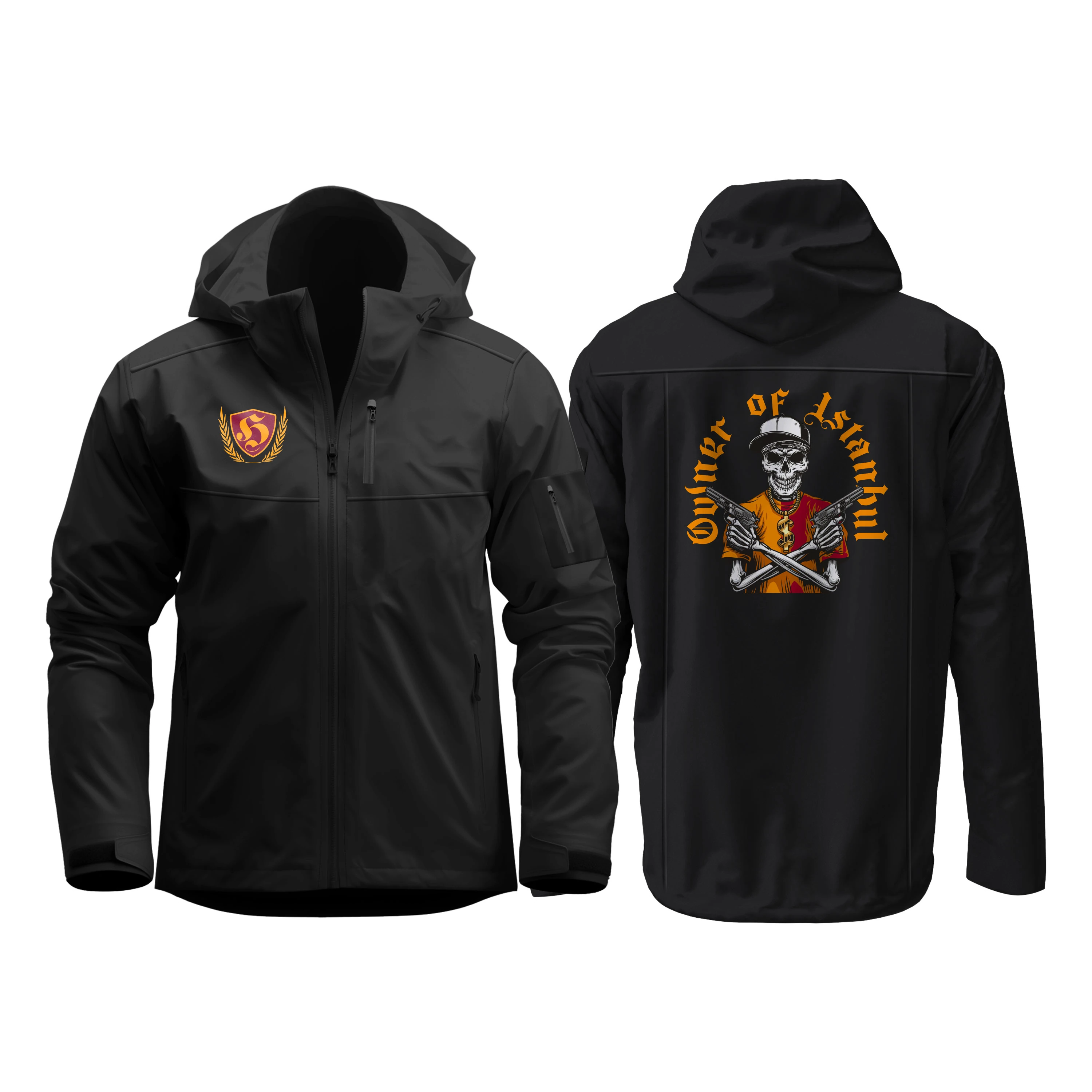 Sarı Kırmızı Ultras (Owner Of İstanbul Sarı Kırmızı Sırt Baskılı) Softshell Mont