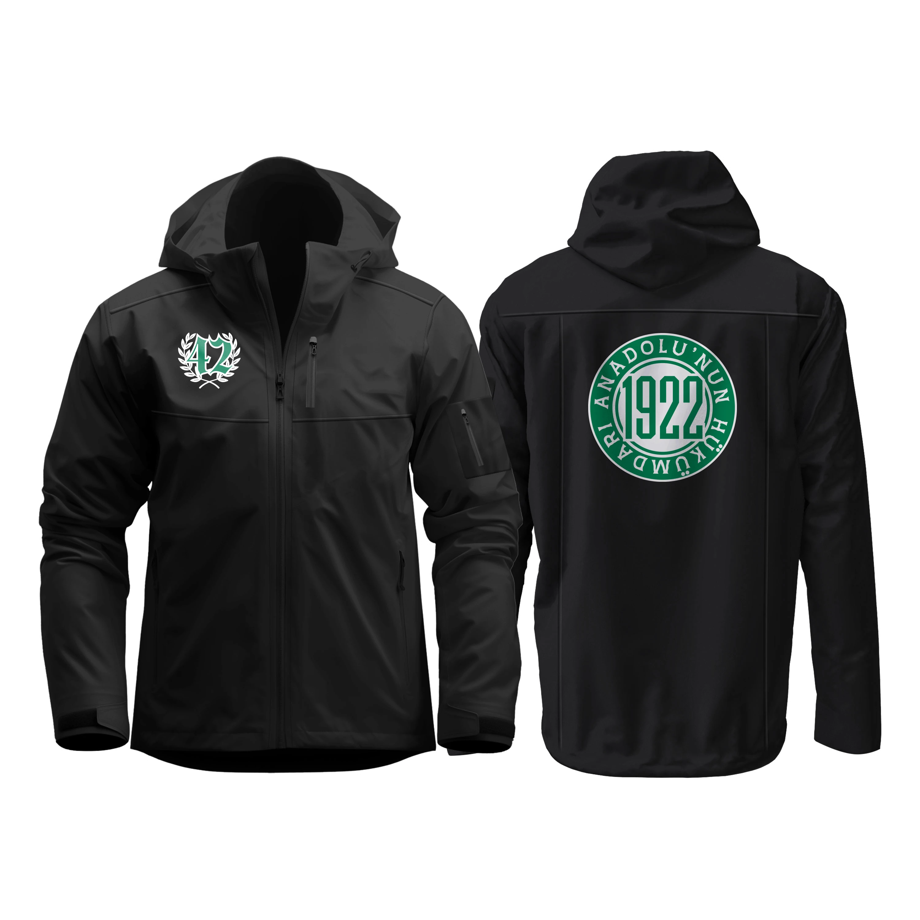 42 Ultras (1922 Anadolu'nun Hükümdarı Sırt Baskılı) Softshell Mont