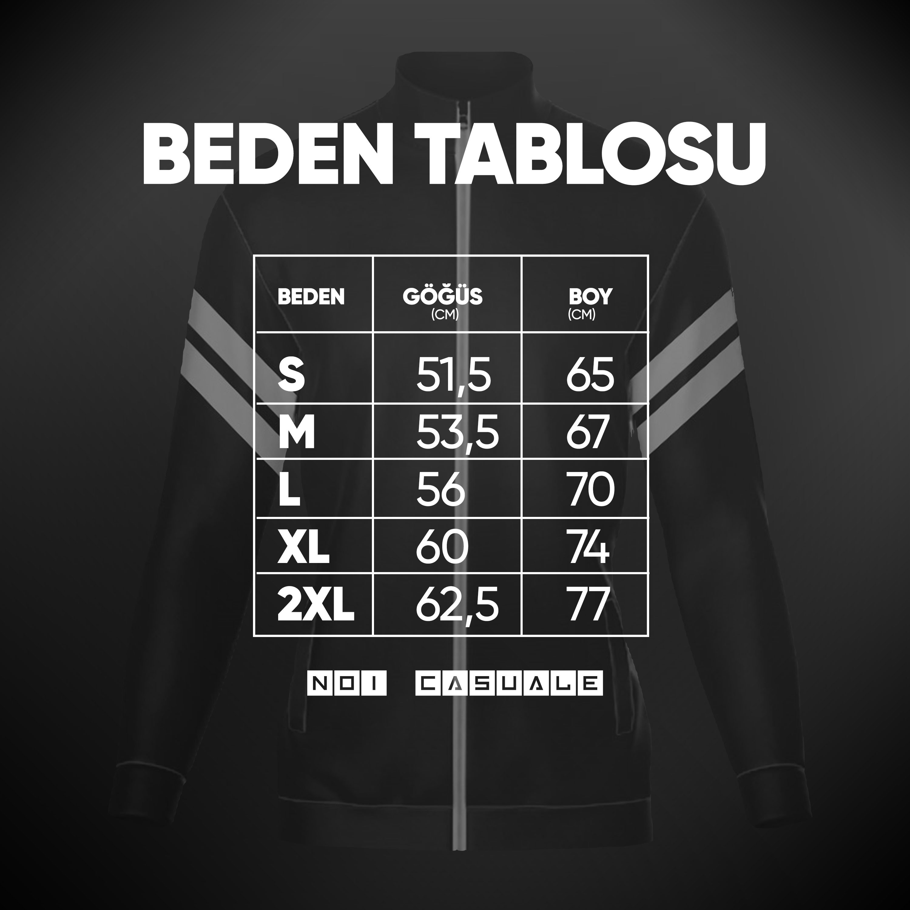 Optik Başkan / Sırt Baskılı Fermuarlı Sweatshirt / Outlet