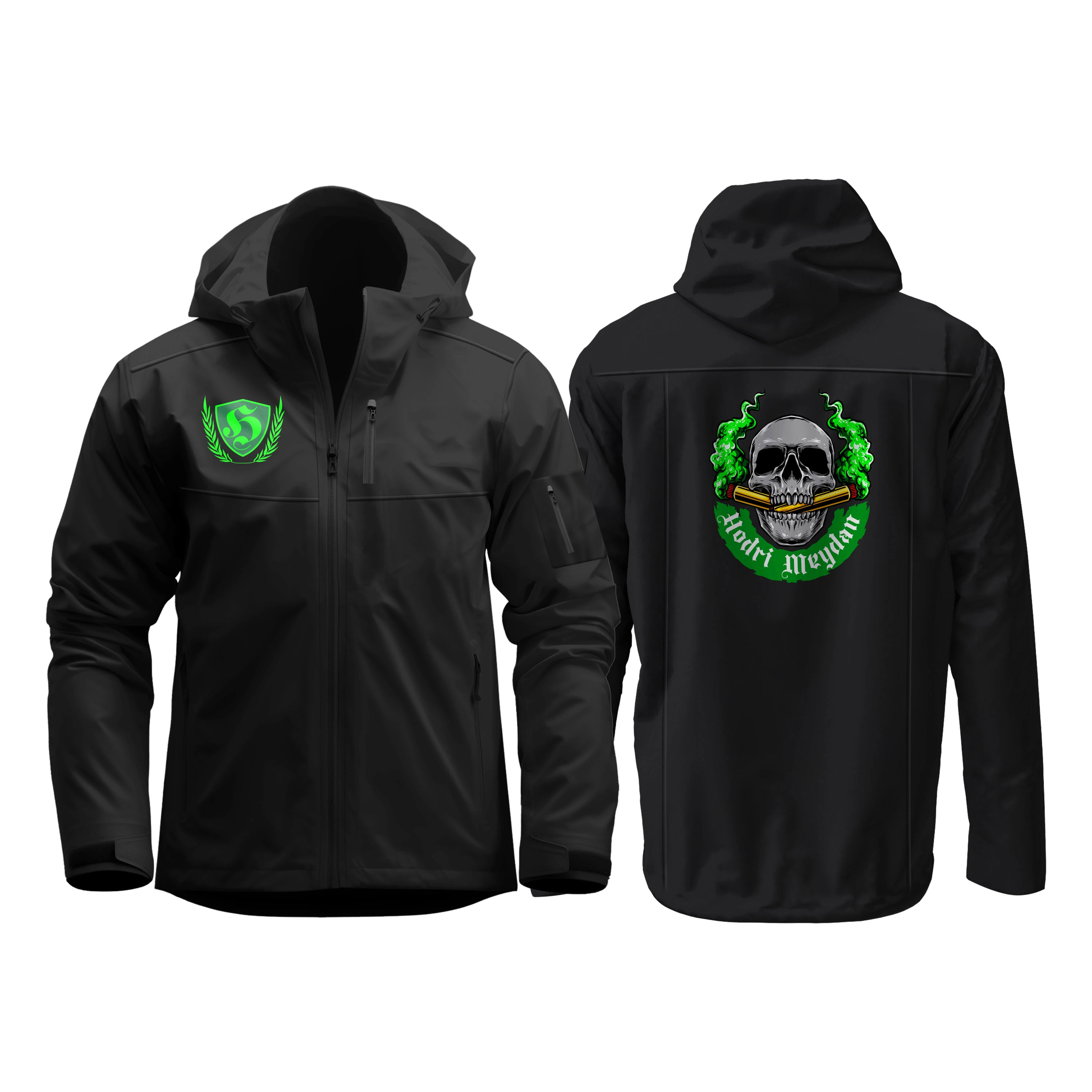 Yeşil Ultras (Hodri Meydan Sırt Baskılı) Softshell Mont