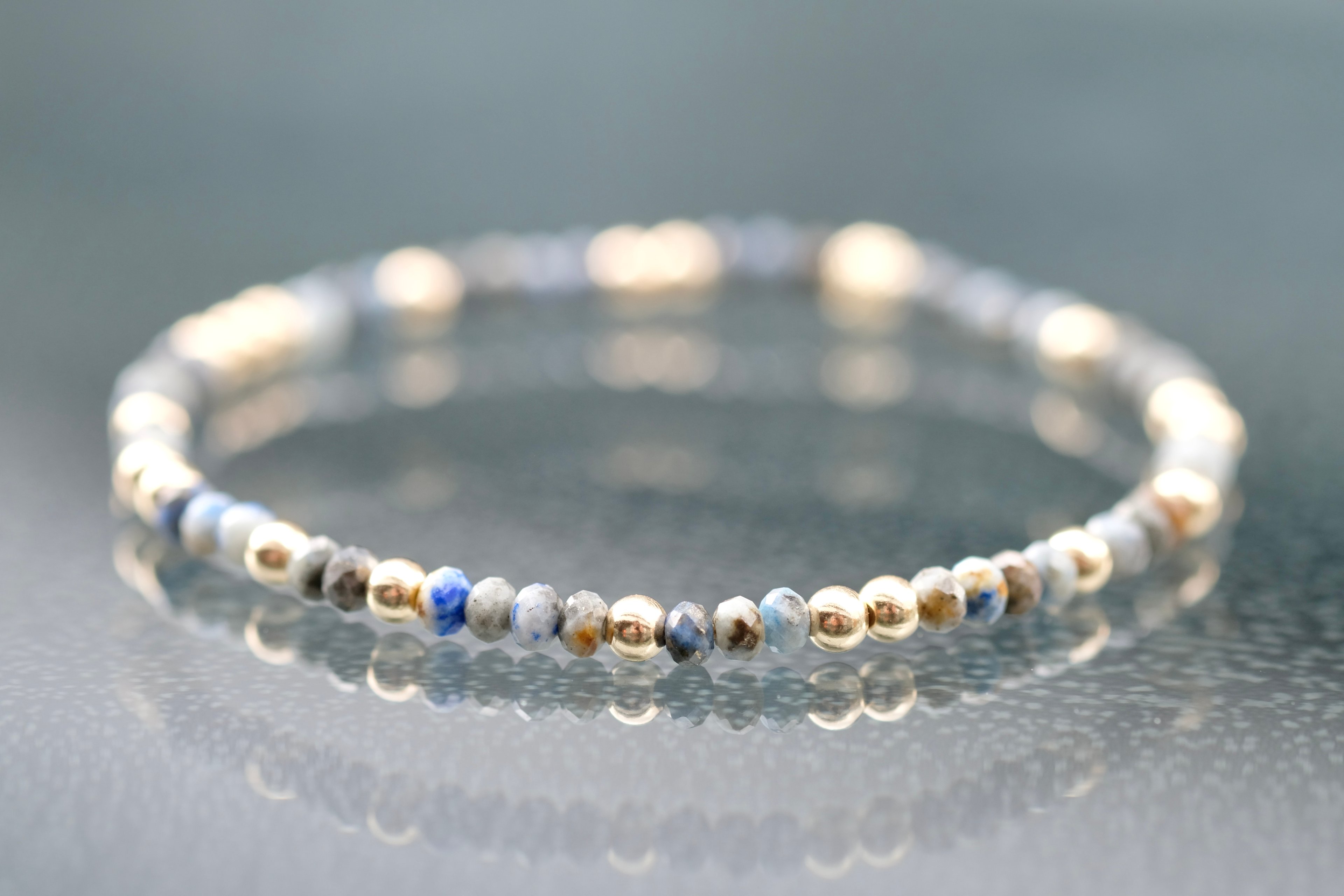 MARE - Lapis Lazuli Altın Bileklik