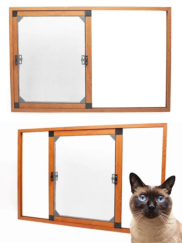 KEDİ Tüllü Sürme Pencere Sineklik Altınmeşe (Max 170x150)