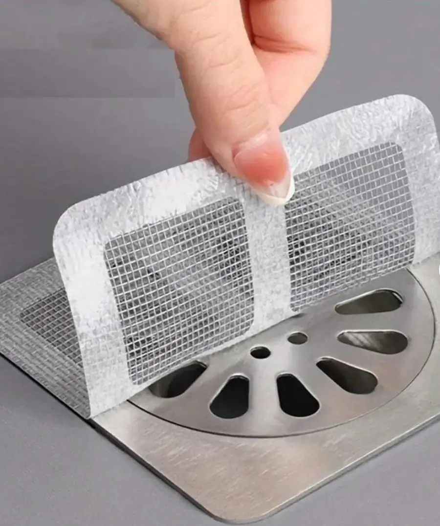 10 Adet Yapışkanlı Banyo Gider Koruyucu Saç Toplayıcı Gider Böcek Koruyucu Süzgeci