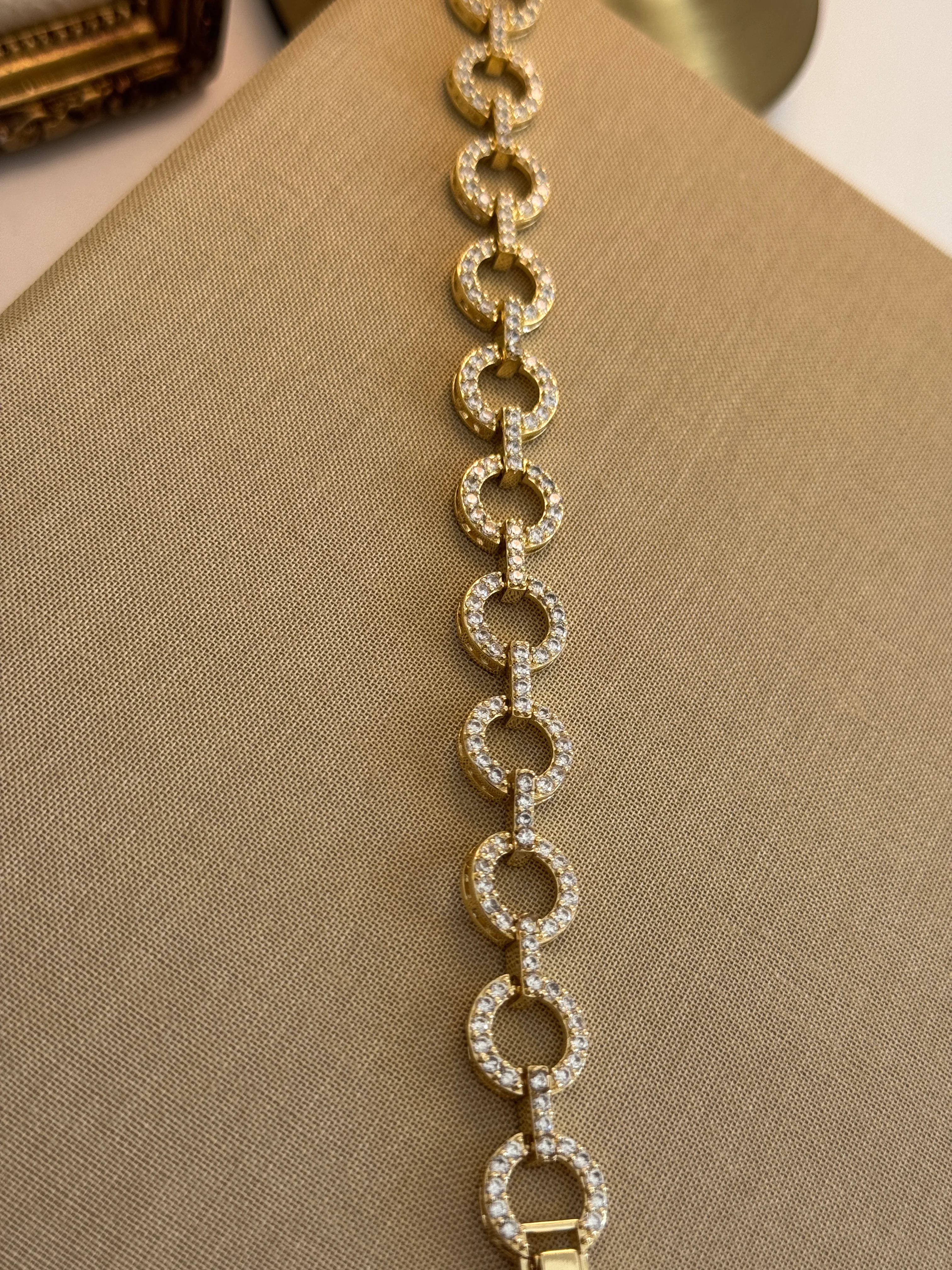 14K Zirkon Taşlı Halka Bileklik