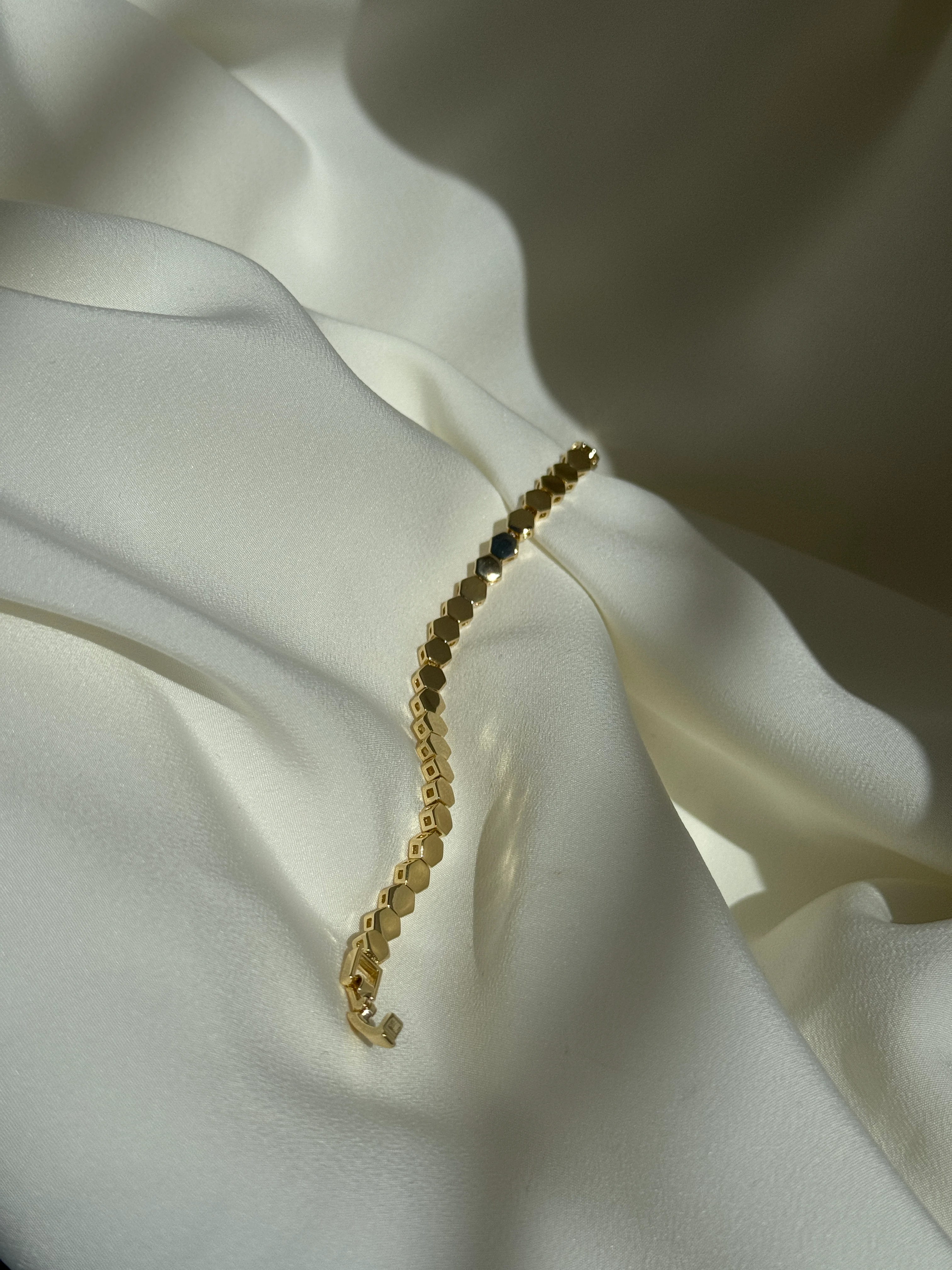 14K Altın Kaplama Arpa Bileklik