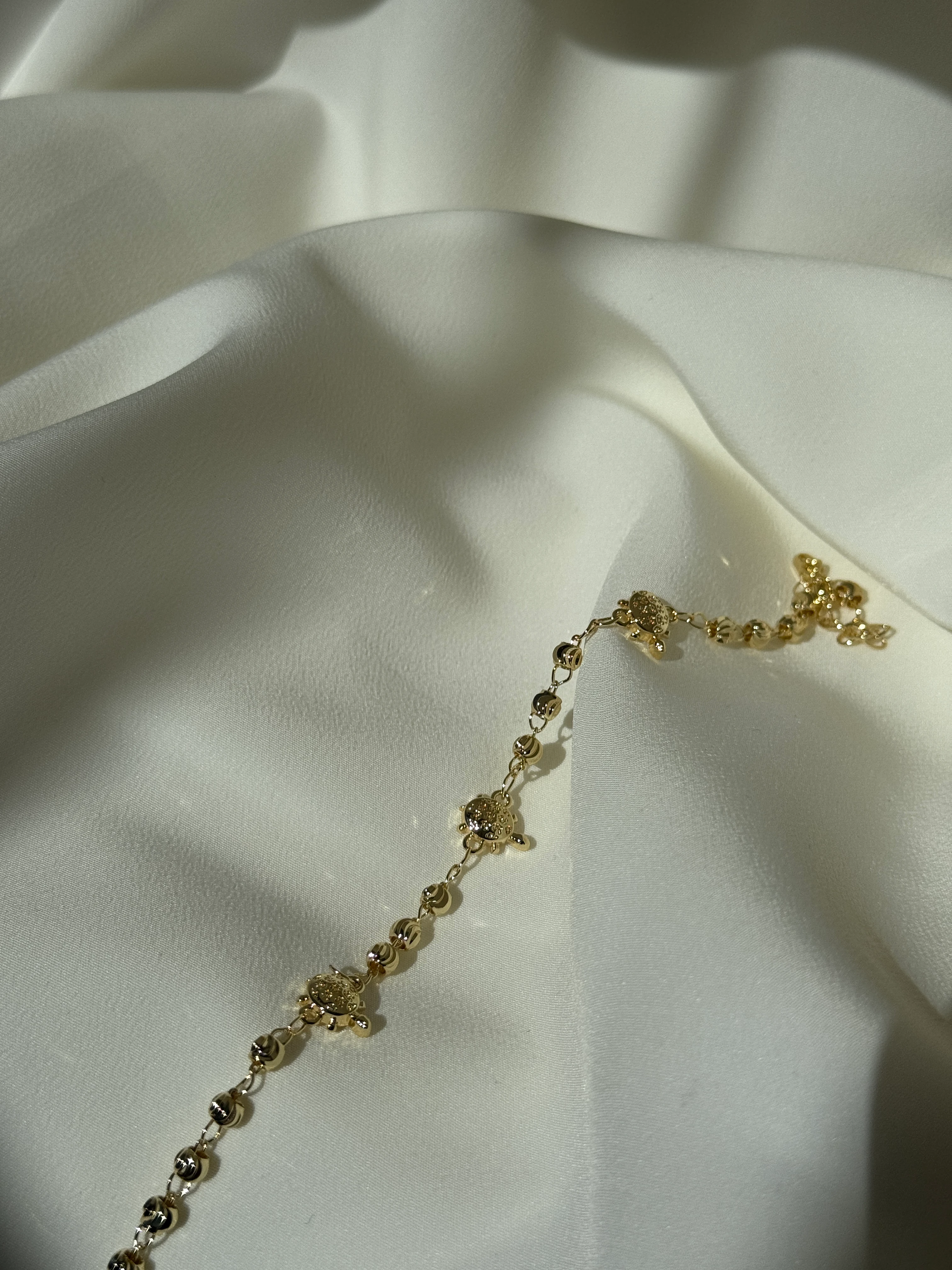 14K Kaplumbağa Detaylı Bileklik