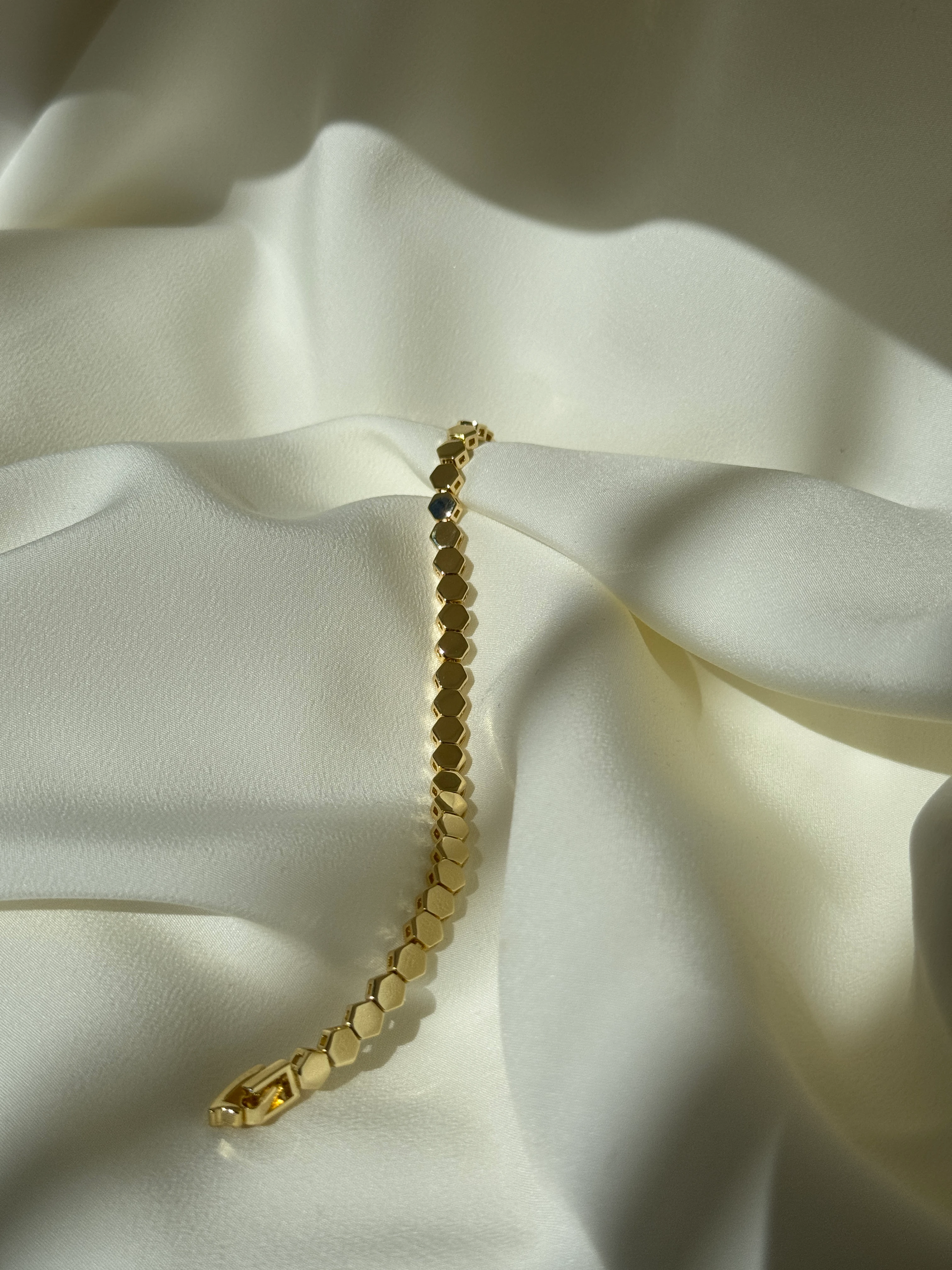 14K Altın Kaplama Arpa Bileklik