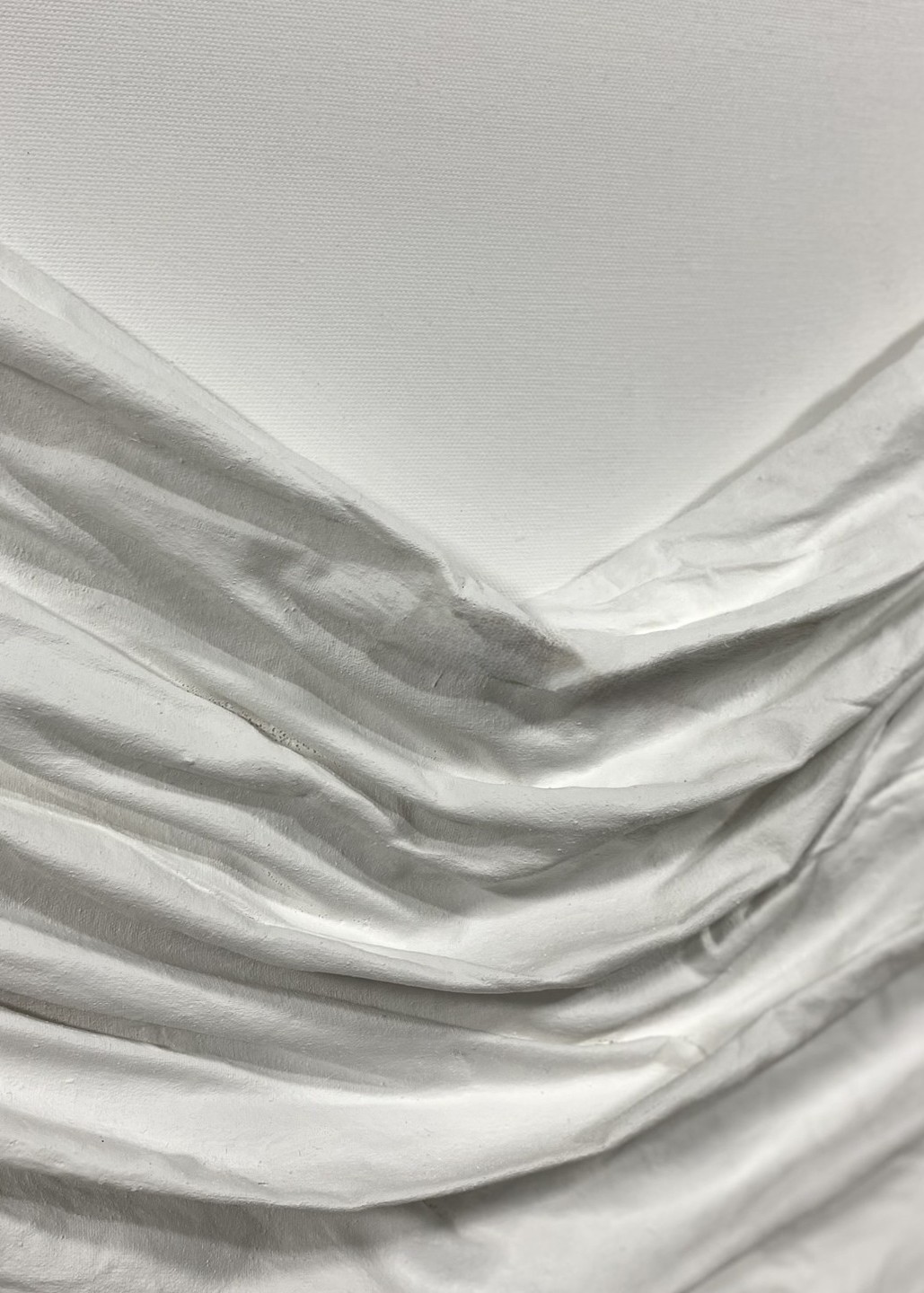 Dokulu Alçı Tablo - Zamansız Drape | El Yapımı 3D Dekoratif Duvar Tablosu