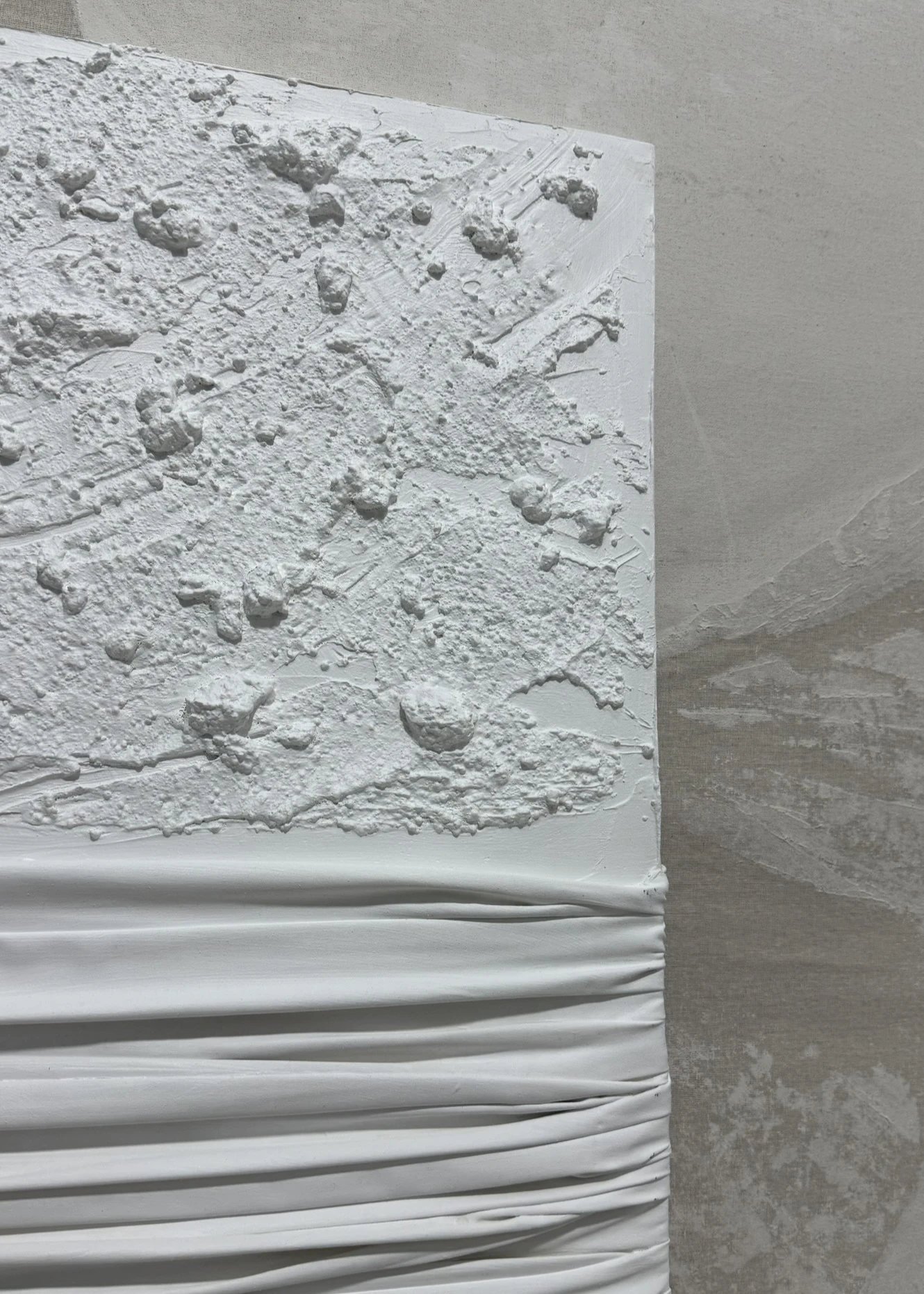 Dokulu Tablo Lunar Drapery | El Yapımı 3D Dekoratif Duvar Tablosu