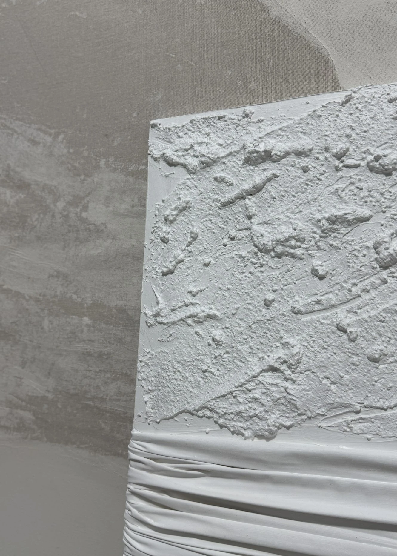 Dokulu Tablo Lunar Drapery | El Yapımı 3D Dekoratif Duvar Tablosu