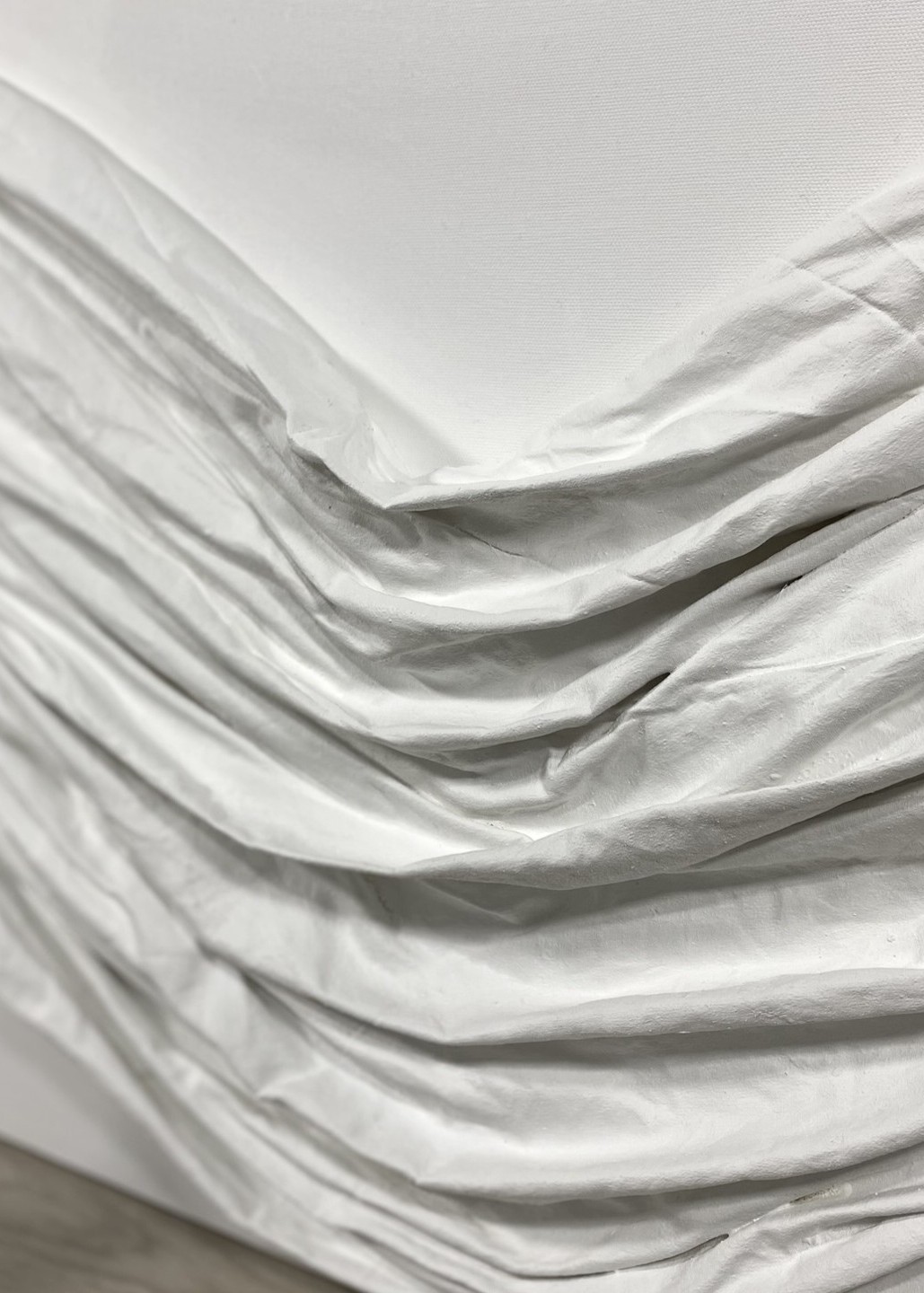 Dokulu Alçı Tablo - Zamansız Drape | El Yapımı 3D Dekoratif Duvar Tablosu