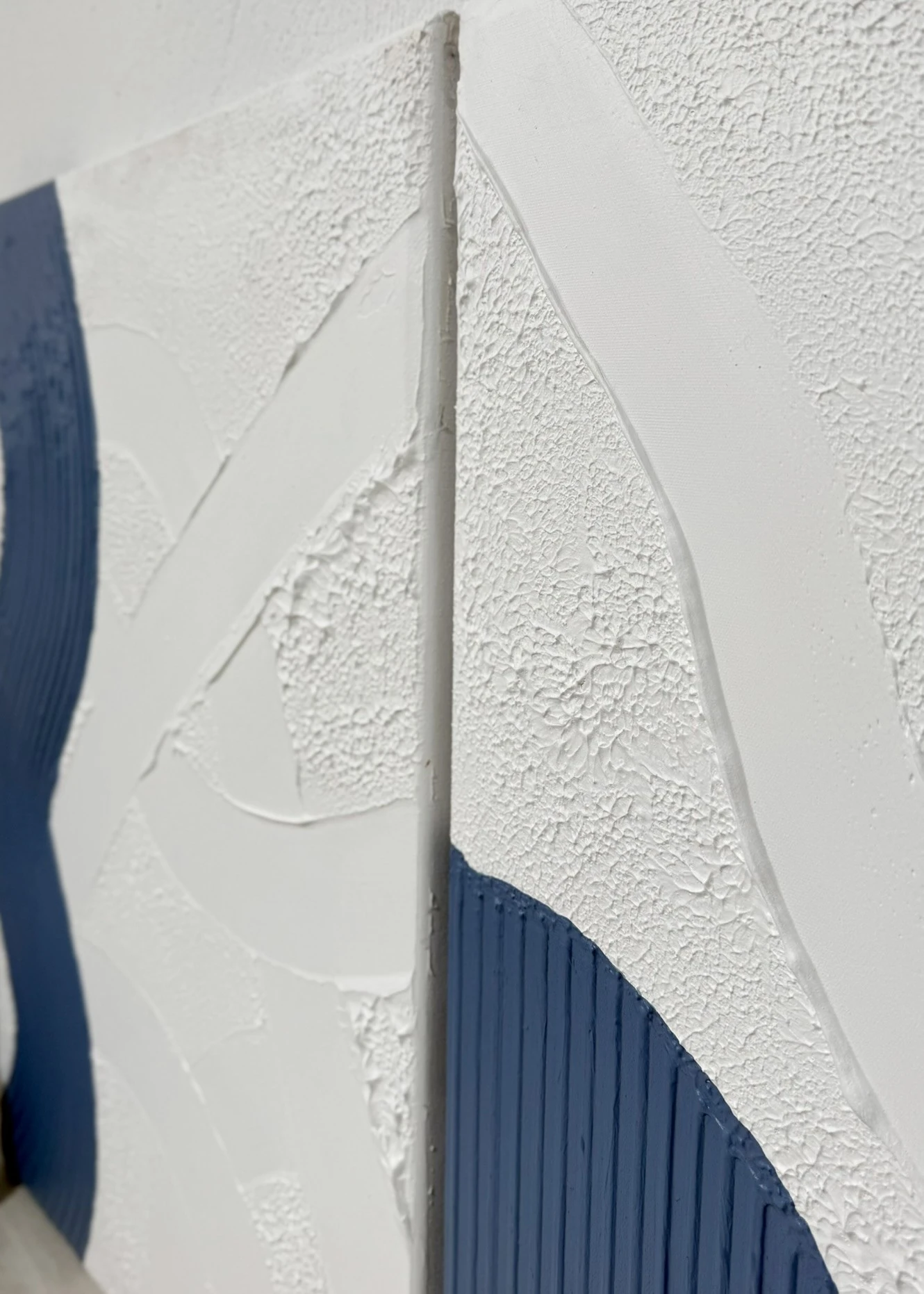 2'li Dokulu Alçı Tablo Statik Devrim| El Yapımı 3D Dekoratif Duvar Tablosu