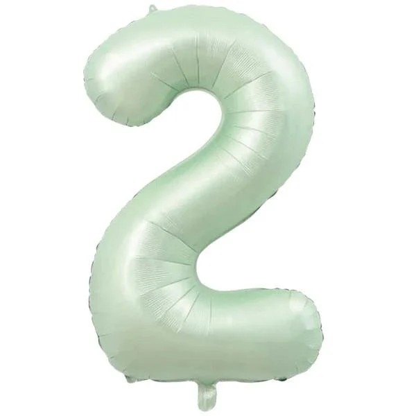 Folyo Balon Rakam Retro Yeşil 76 Cm 34 inç - 2