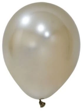 Balon Krom Renk Büyük 5'li - Beyaz