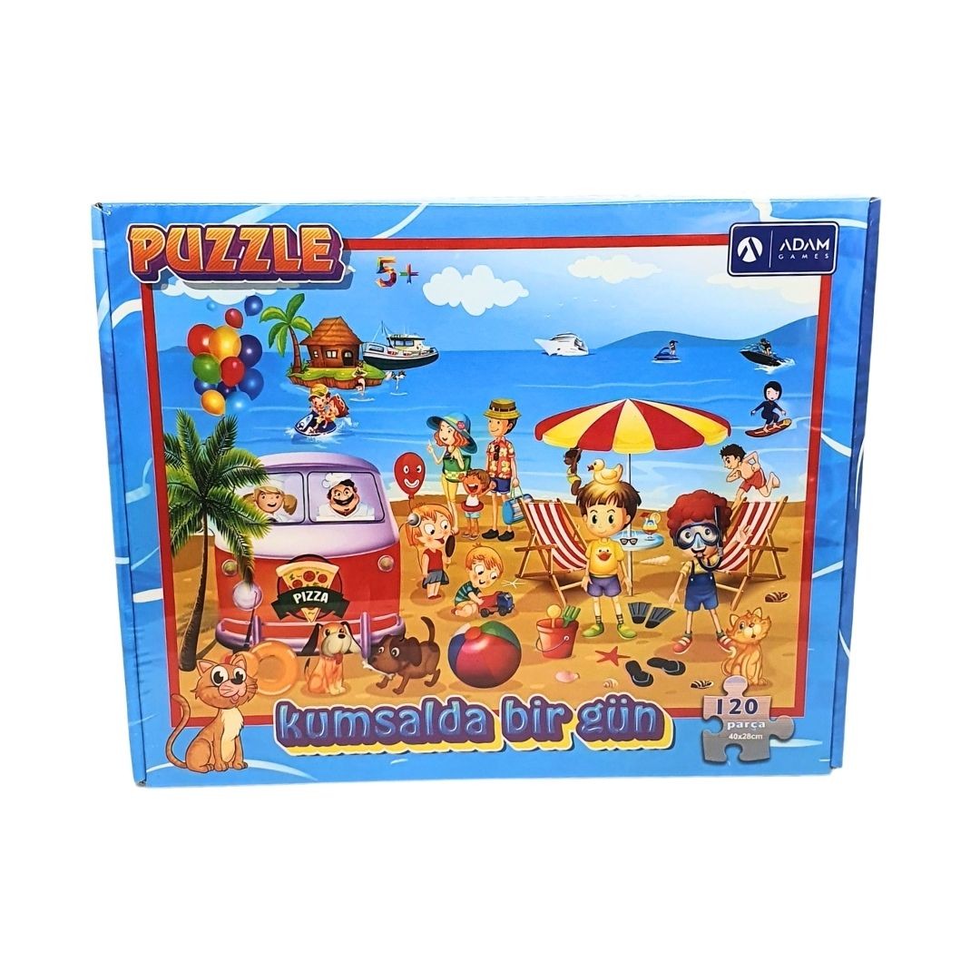 120 Parça Puzzle Seti - Kumsalda Bir Gün