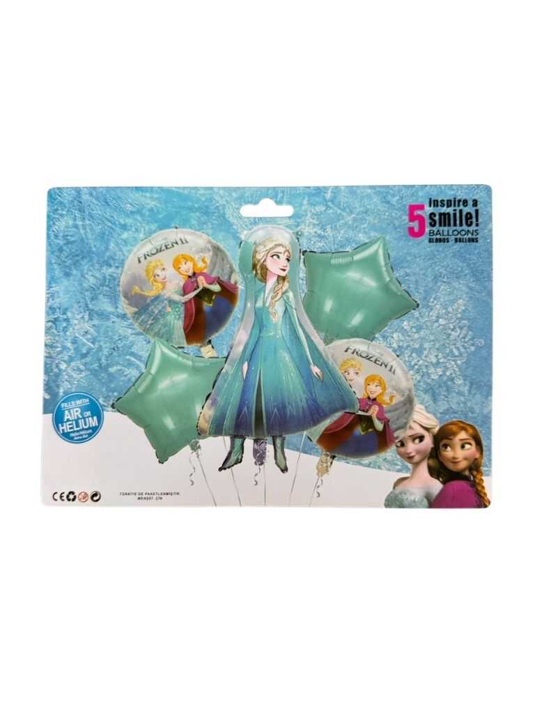 Frozen Folyo Balon Mavi 5'li Set