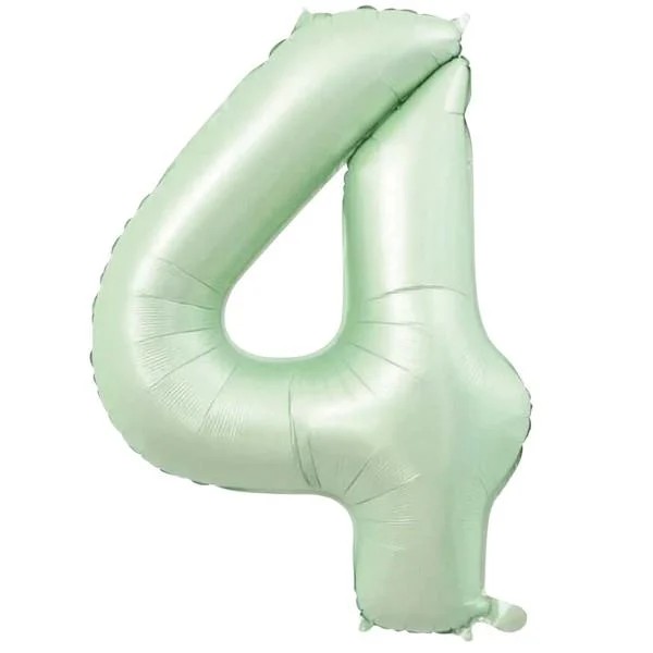 Folyo Balon Rakam Retro Yeşil 76 Cm 34 inç - 4