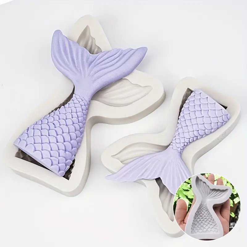 Deniz Kızı Kuyruğu Silikon Kalıp 9,5 Cm 36S