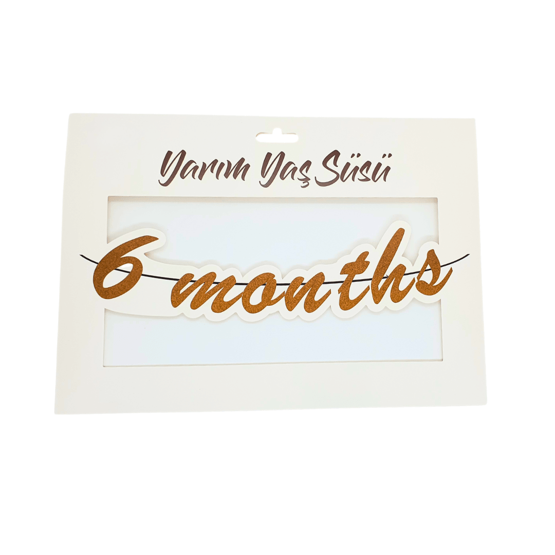 Yarım Yaş 6 Months Kraft Banner