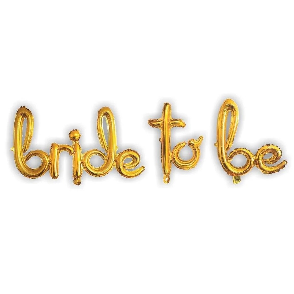 Folyo Balon El Yazılı Bride to Be Gold
