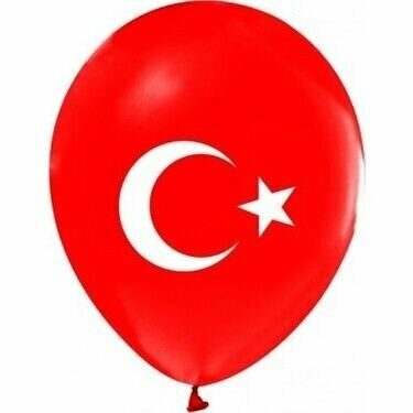 Ay Yıldız Baskılı Balon 5'li