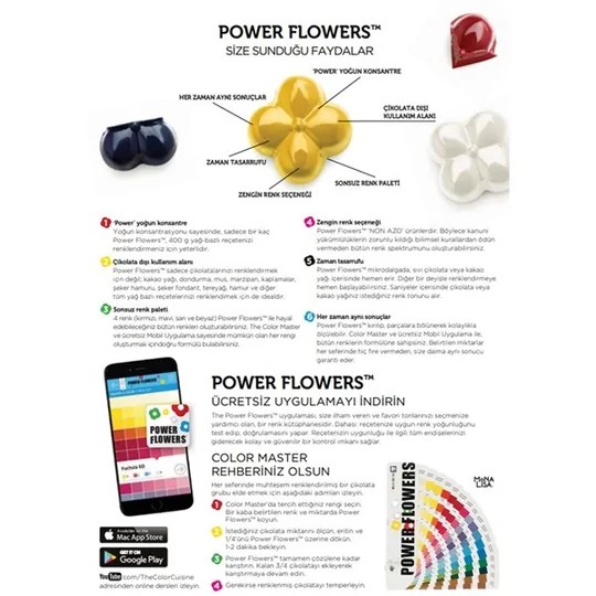 Callebaut Gıda Boyası Power Flower Tekli