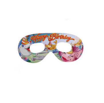Maske Gözlük Balıklı Happy Birthday 10'lu