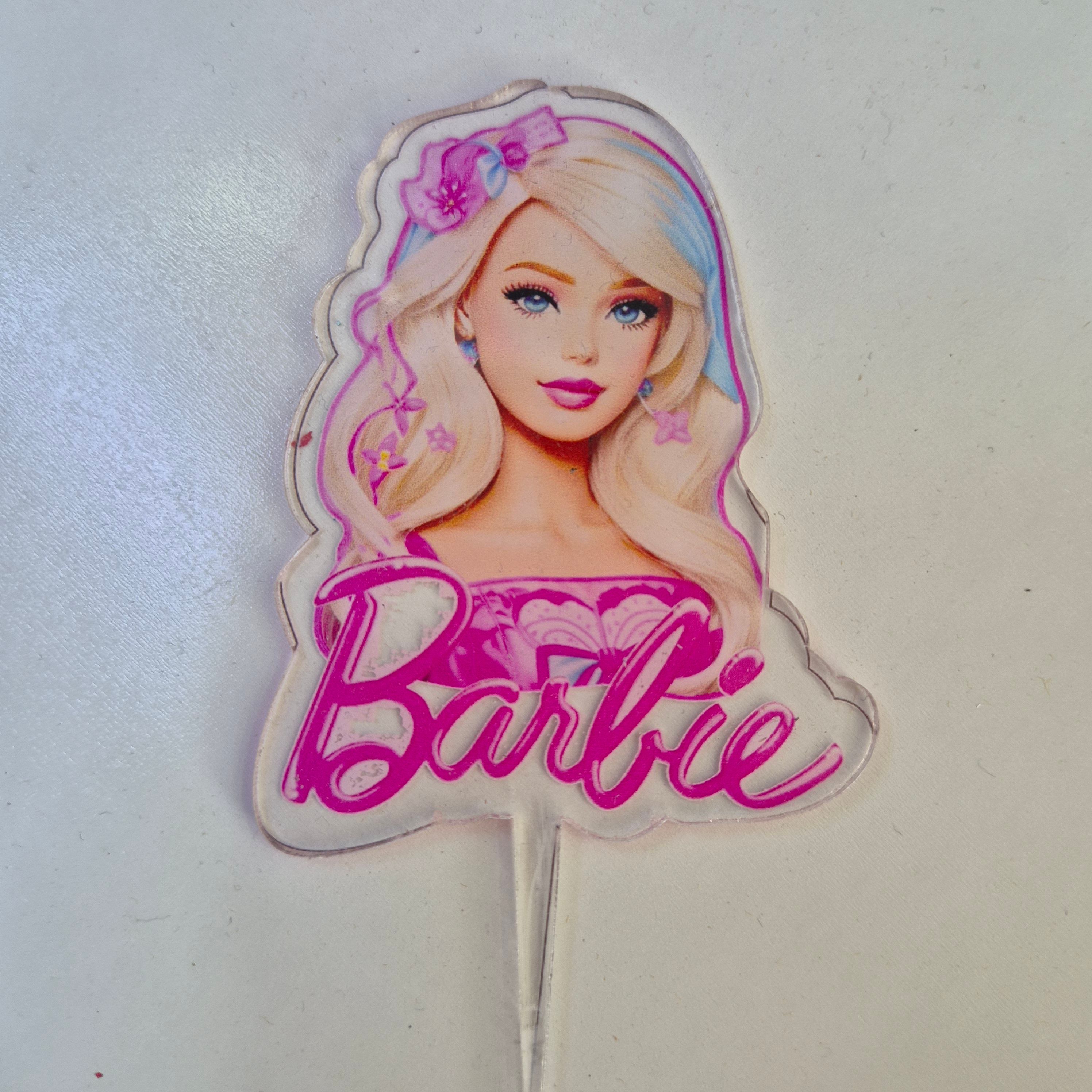 Pasta Üstü Baskılı Karakter Pleksi  - Barbie