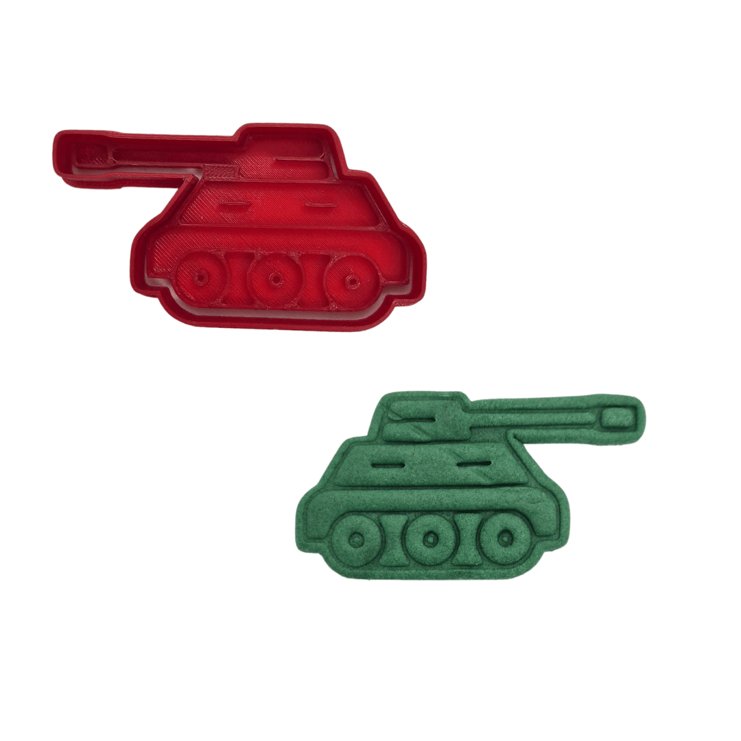 Özel Seri Kurabiye Kalıbı Tank (2 Parça)