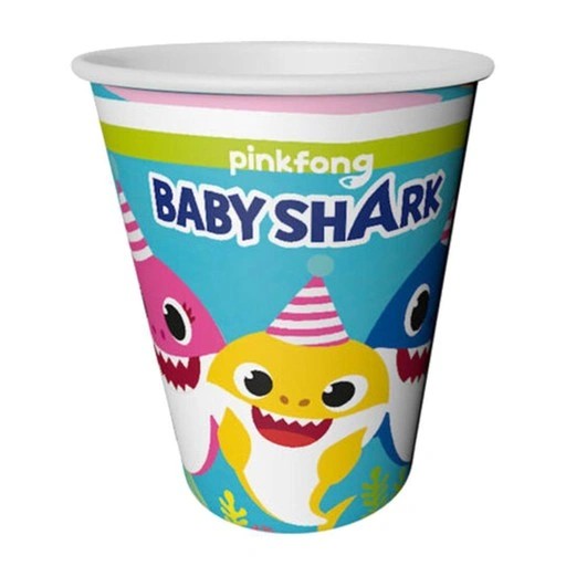 Karton Bardak 8'li Baby Shark