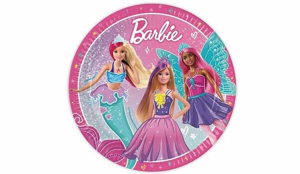 Lisanslı Barbie Fantasy Tabağı 8'li