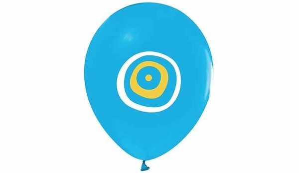 5'li Nazar Boncuğu Baskılı Balon
