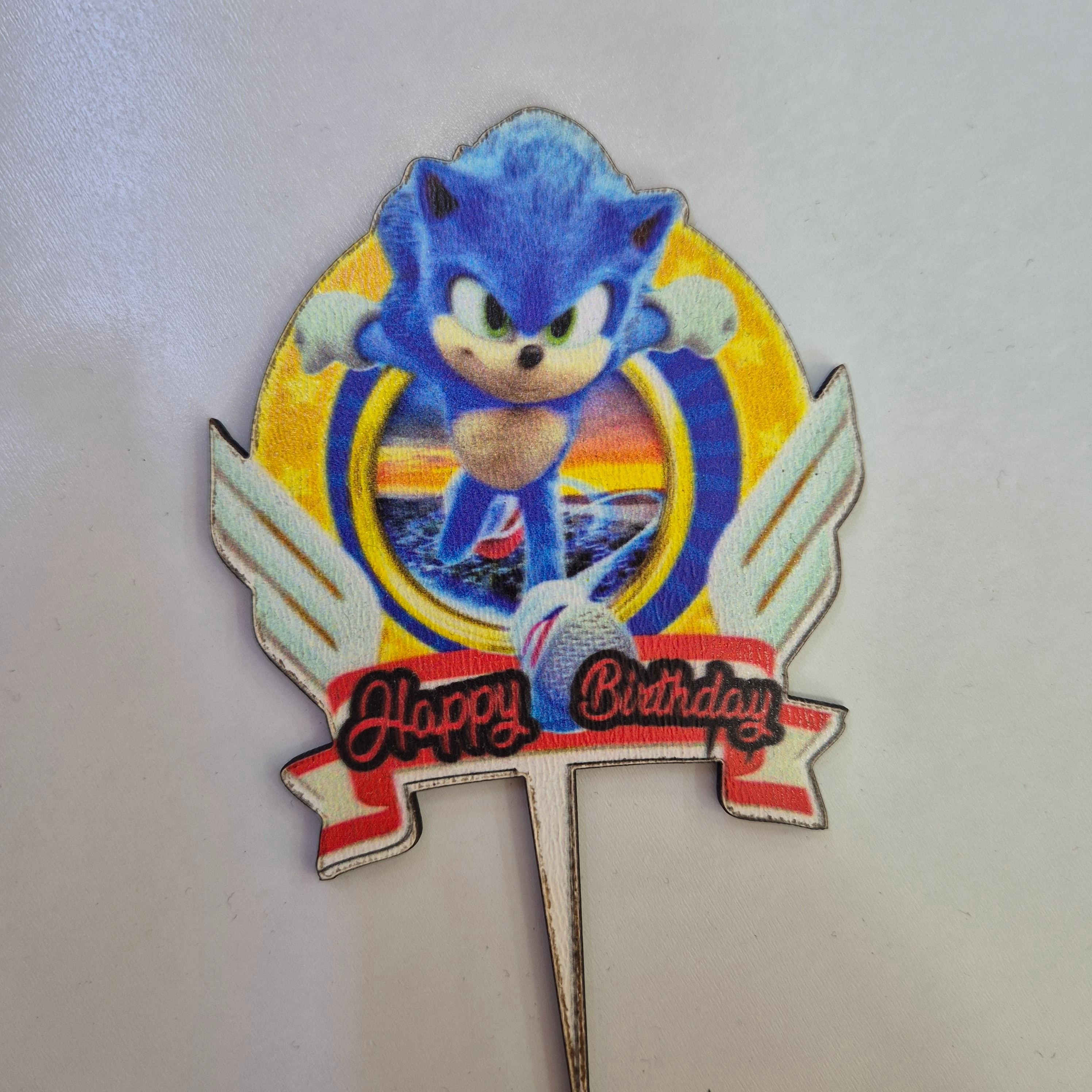 Ahşap Pasta Üstü Süs Tekli