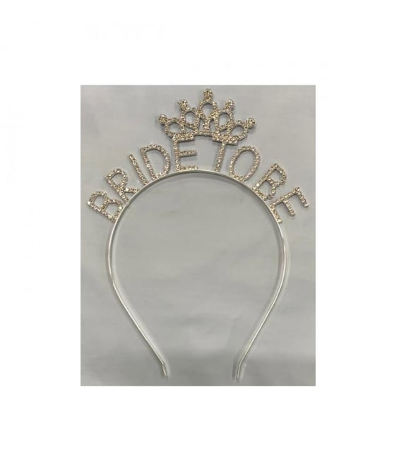 Taşlı Bride Taç - Taç Model Gümüş