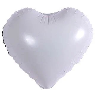 Figür Folyo Balon 18 inç Kalp Beyaz