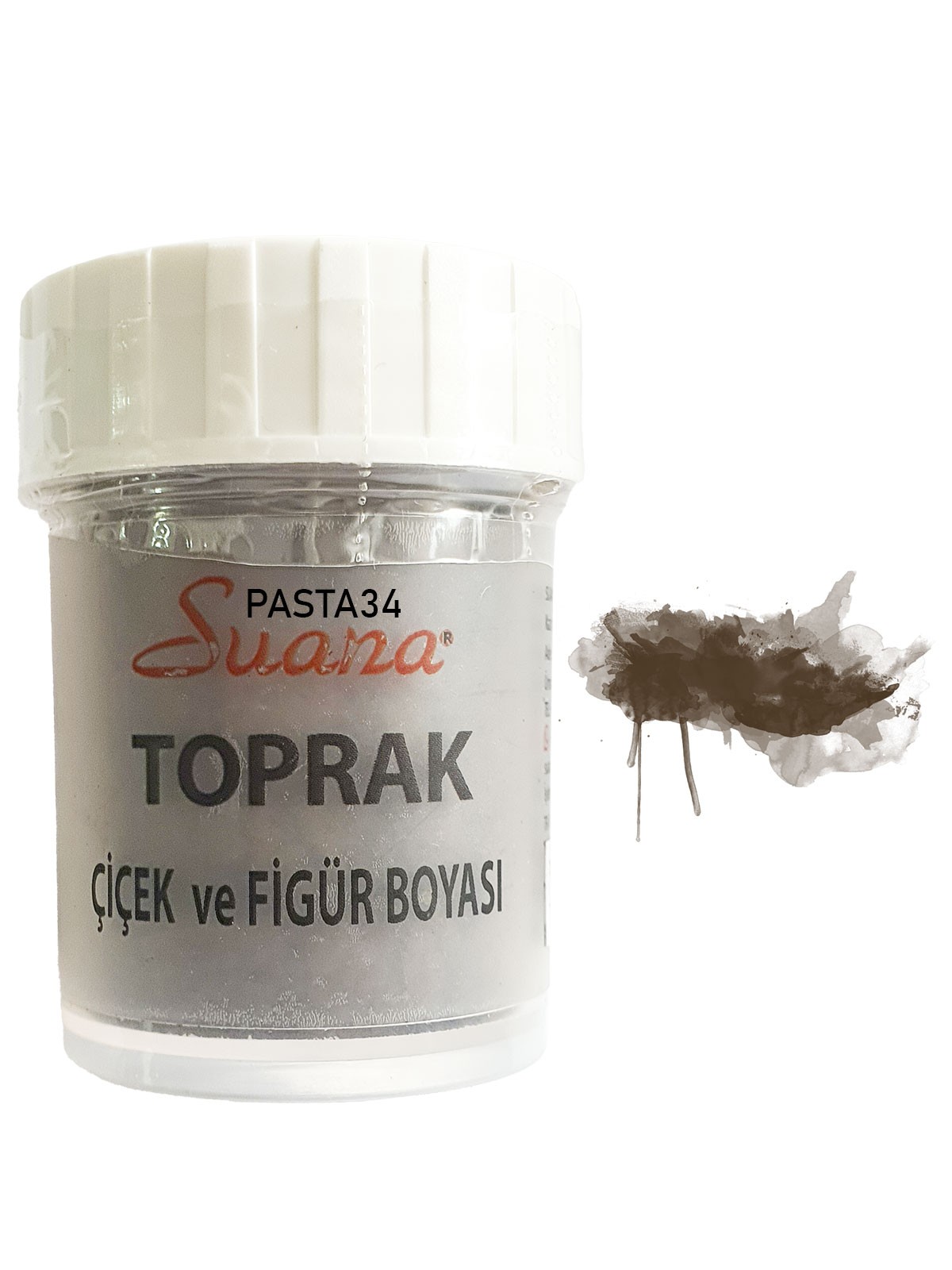 Suana Yenilebilir Figür Çiçek Boyası - Toprak