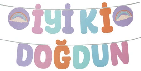 Kaligrafi İyiki Doğdun Makaron AR5886