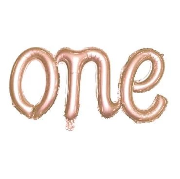 Folyo Balon One Rosegold 