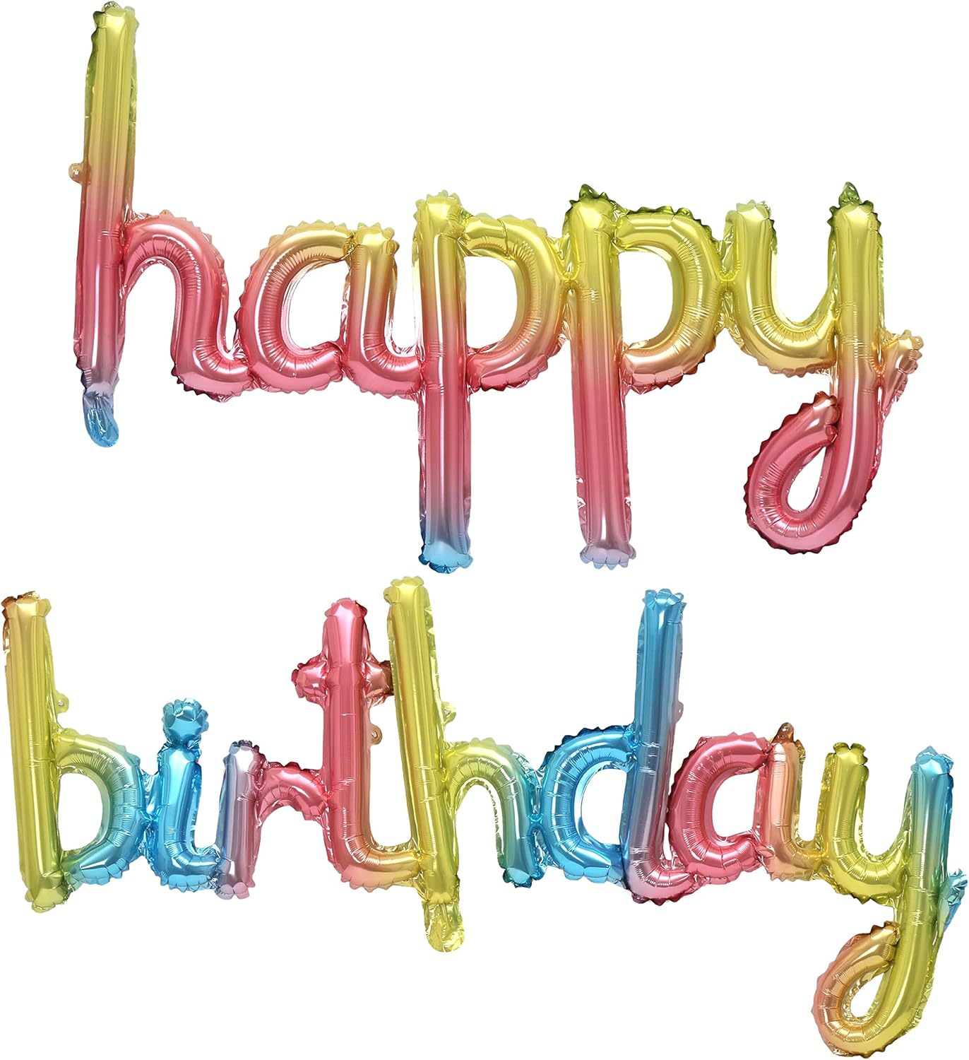 Rengarenk Kaligrafi Happy Birthday Folyo Balon