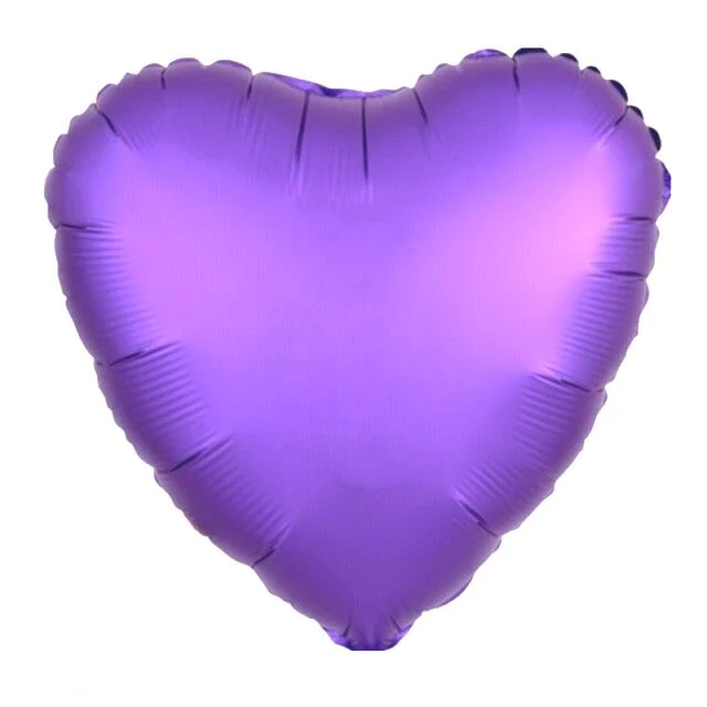 Figür Folyo Balon 18 inç Kalp Mor 