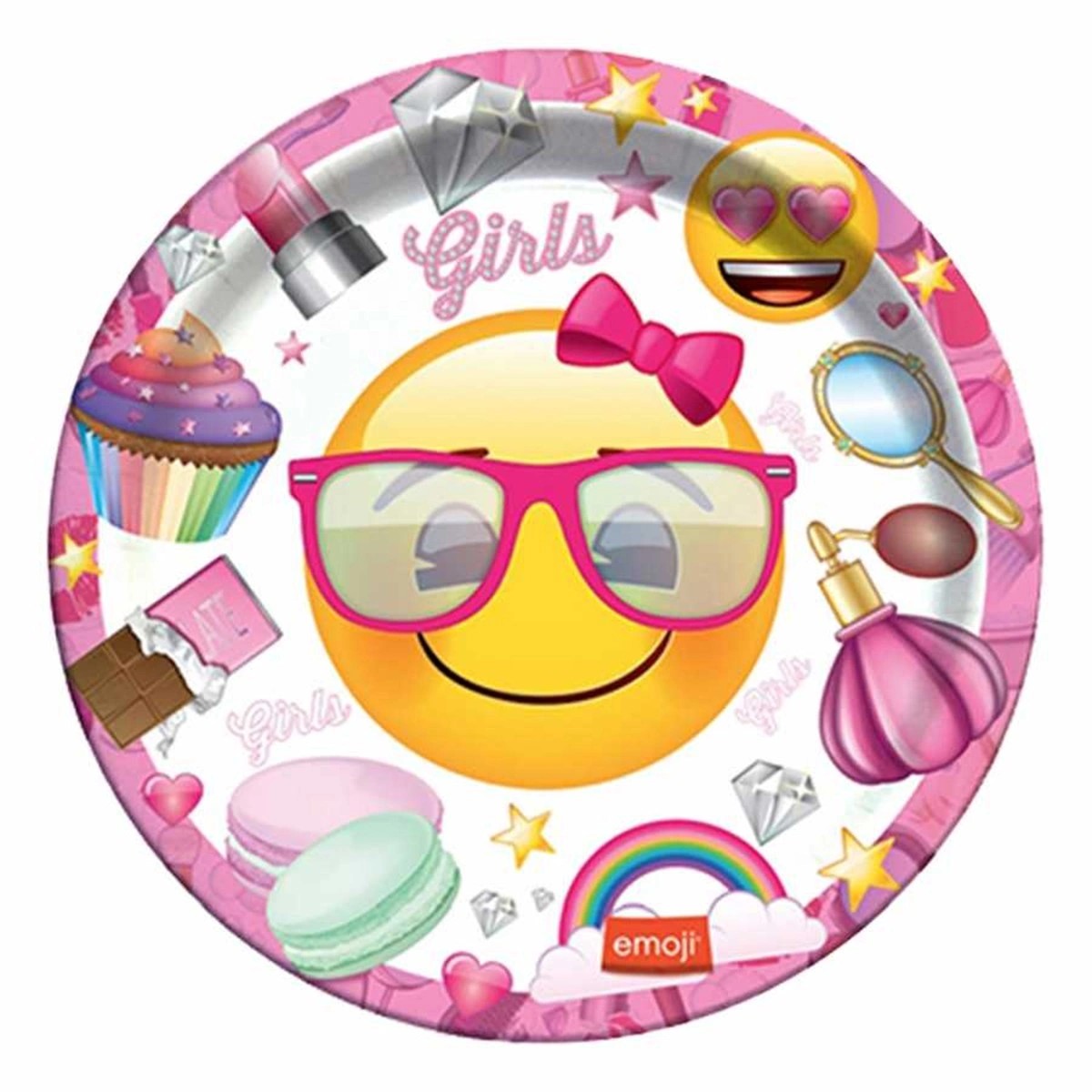 Karton Tabak 8'li Süslü Emoji