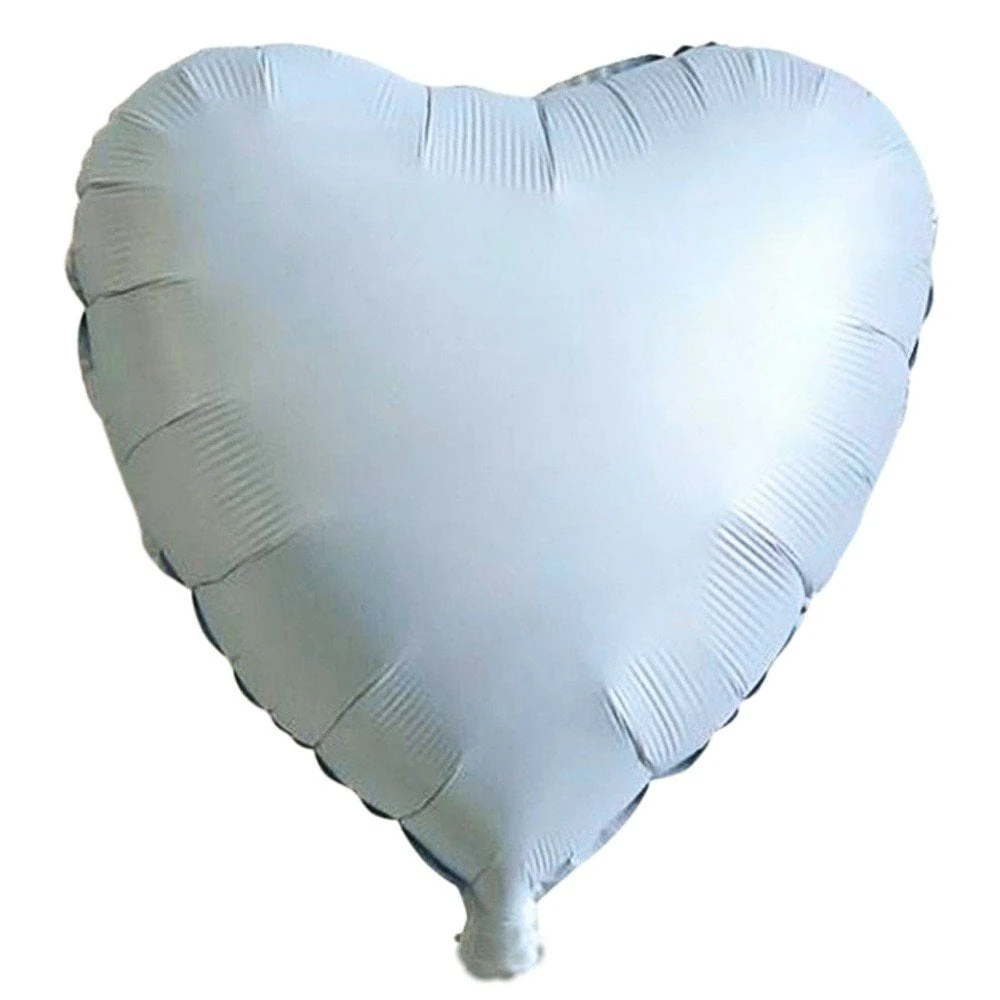 Figür Folyo Balon 18 inç Kalp Retro Mavi