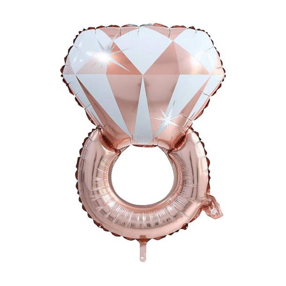 Folyo Balon Yüzük Rose Gold Beyaz