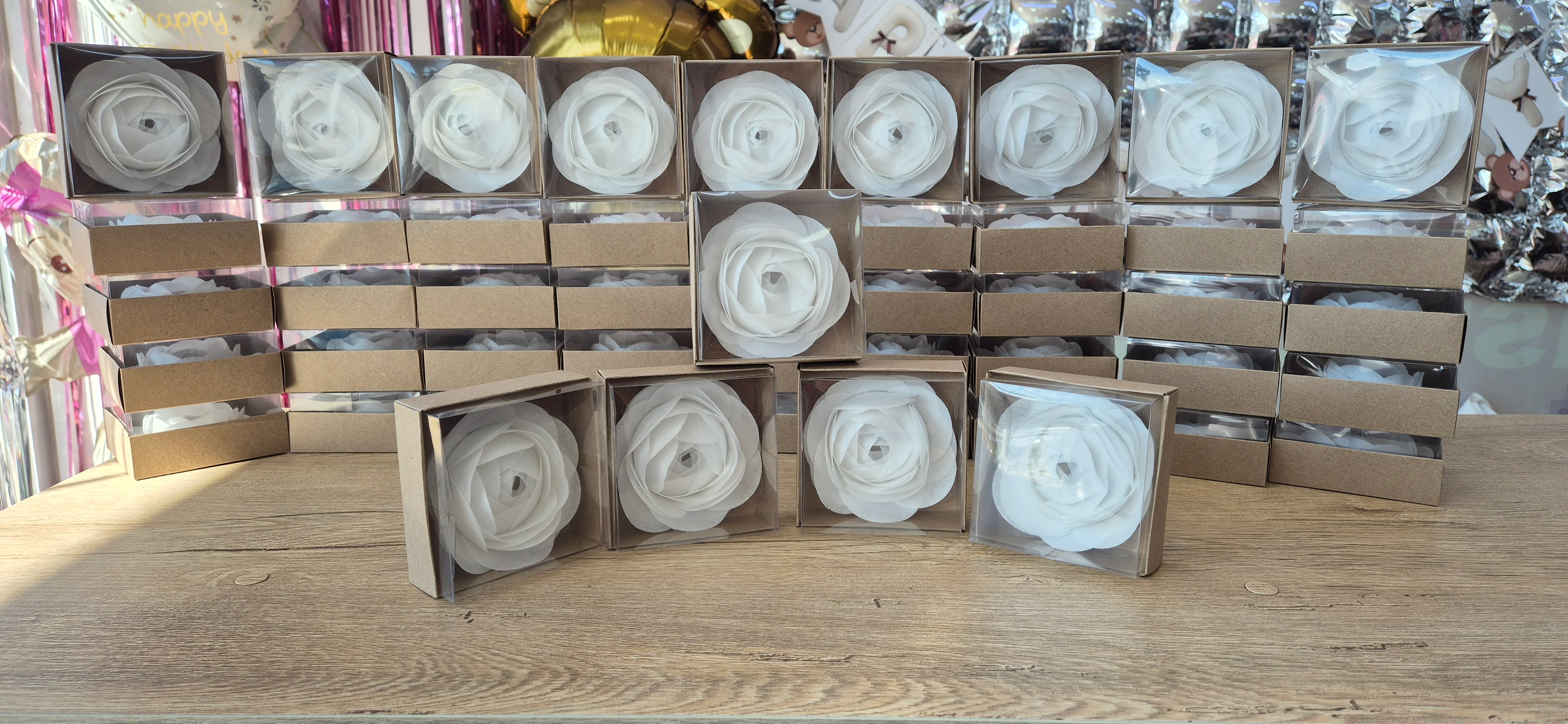 Yenilebilir Çiçek Tane Büyük Boy Kutulu Beyaz 