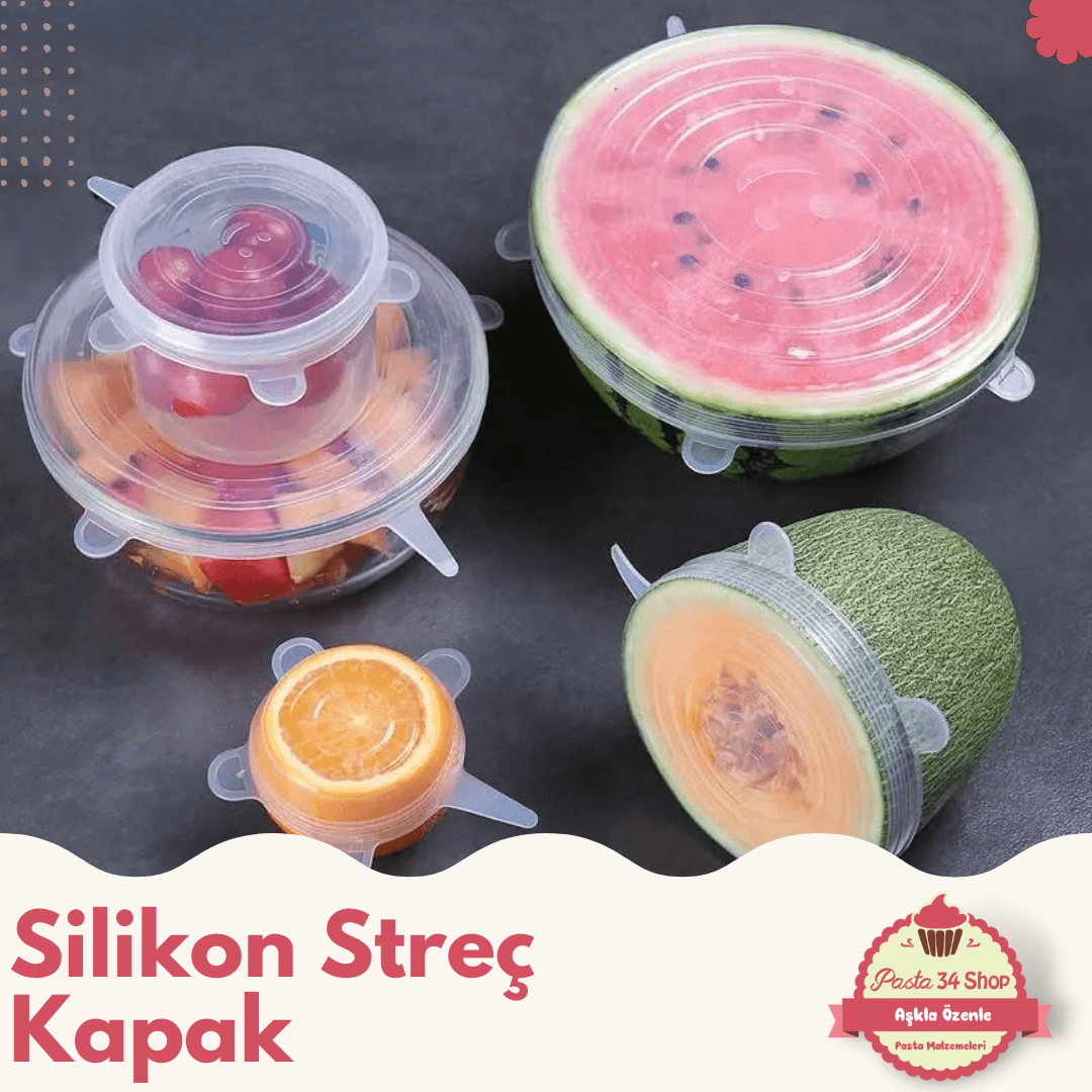 6'lı Silikon Streç Kapak