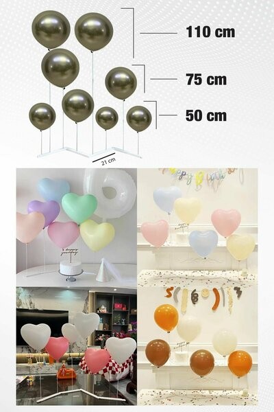 Yatay Çoklu Balon Standı 110 Cm
