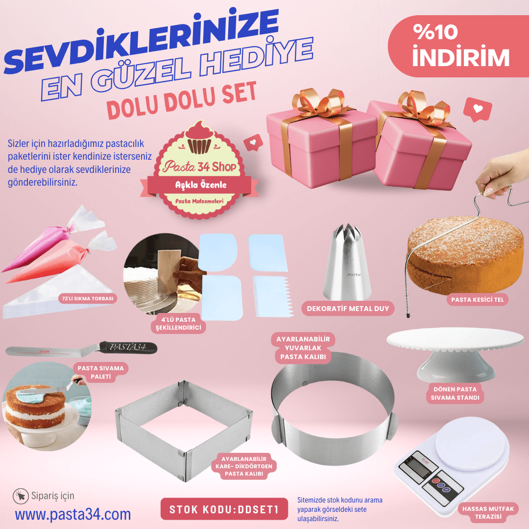 Dolu Dolu Pastacılık Seti DDSET1