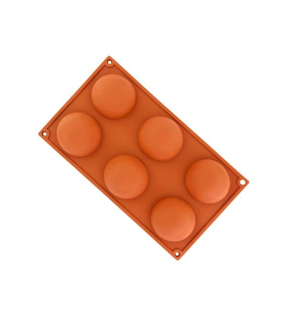 Silikon Kek Kalıbı 6'lı Yarım Küre 6.5 Cm